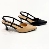 Scarlet Sling Back Kitten Heel