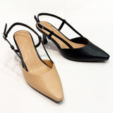Scarlet Sling Back Kitten Heel