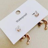 Broken Chain Link Waterproof Earrings