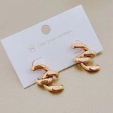 Broken Chain Link Waterproof Earrings