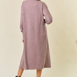 Button Down Cardigan Dress