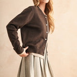 Color Contrast Cardi Top