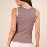 Blanket Style Sleeveless Sweater