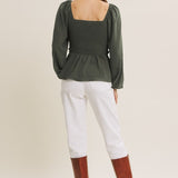 Convertible Babydoll Blouse