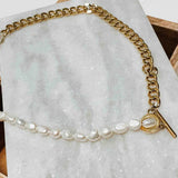Pearled Chain Waterproof Necklace