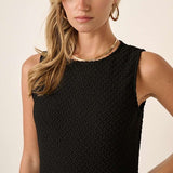 Zig Zag Textured Maxi Dress