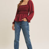 Convertible Babydoll Blouse