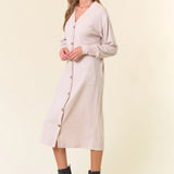 Button Down Cardigan Dress