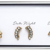 RAIN Earring Set Gold #9
