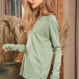 Solid Comfort Knit Top