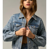 Puff Sleeve Denim Jacket