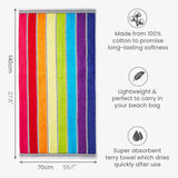 Nautical Stripe Beach Towel