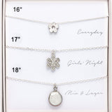 RAIN Necklace Trio Set Silver #4