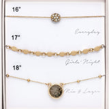 RAIN Necklace Trio Set Silver #6