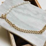 Pearled Chain Waterproof Necklace