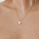 Twisted Chain Pearl Waterproof Necklace