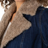 Sherpa Trimmed Notch Collar Jacket (Liverpool)