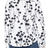 Button Front Floral Knit Shirt (Liverpool)