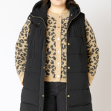 Hooded Puffer Vest (Plus) (Dex)