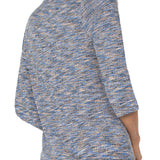Quarter Sleeve V Neck Knit Top (Liverpool)