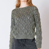 Pointelle Crew Neck Sweater (Dex)