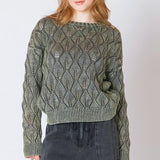 Pointelle Crew Neck Sweater (Dex)