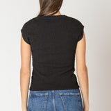Drop Shoulder Textured Top (Dex)