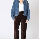 Floral Quilted Bomber Jacket (Dex)