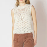 Patterned Pointelle Sweater (Dex)
