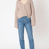 Cuff Sleeve Textured Cardigan (Dex)