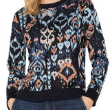Drop Shoulder Jacquard Sweater (Liverpool)