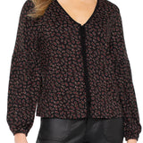 Button Front Knit Blouse (Liverpool)