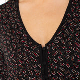Button Front Knit Blouse (Liverpool)