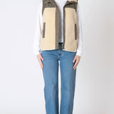 Mixed Fabric Vest (Dex)