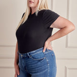 PLUS KAN CAN Single Fold Denim Shorts (Ellen)