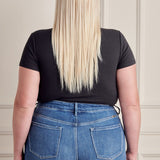 PLUS KAN CAN Single Fold Denim Shorts (Ellen)