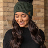 Color Block Large Pom Hat (Panache)