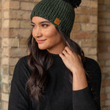 Color Block Large Pom Hat (Panache)