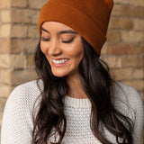 Cuffed Slouchy Knit Beanie (Panache)