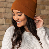 Cuffed Slouchy Knit Beanie (Panache)