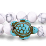 Fahlo Journey Sea Turtle Tracking Bracelet (White Howlite)