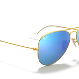 Aviator Large Metal Mirror Sunglasses (Ray-Ban)