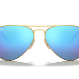Aviator Large Metal Mirror Sunglasses (Ray-Ban)