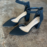 Ingrid Pointy Toe Block Heel