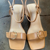 SODA "Treaty" Double Buckle Dress Sandal