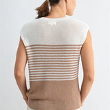 Stripe Texture Button Down Sweater