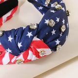 American Flag Rhinestone Headband