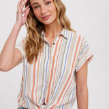 Summer Stripes Button Up