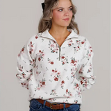 Vintage Floral Quarter Zip