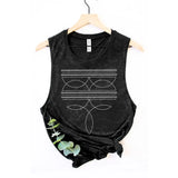 Boot Toe Stitch Graphic Tank
